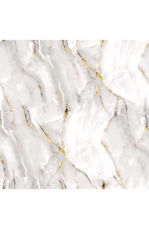 Papel de Parede Marmore Branco C/Dourado 10m X45cm Autoadesivo