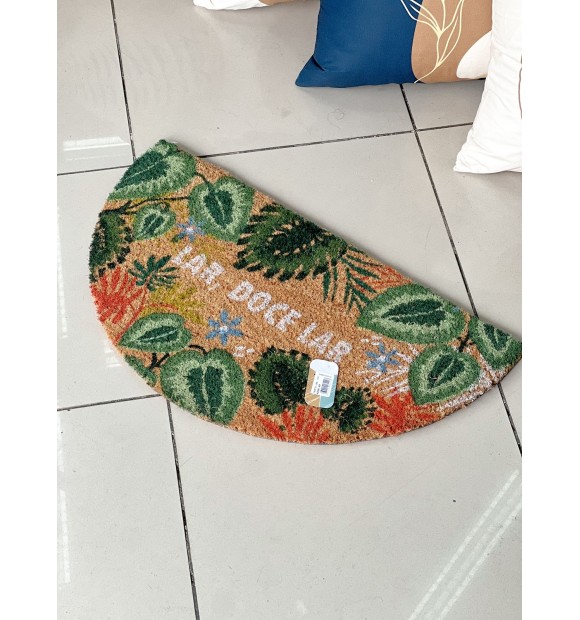 Tapete Capacho em Fibra de Côco Meia Lua -  Lar,Doce Lar 33cm X 60cm