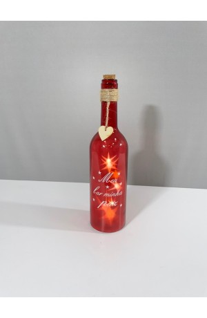 Garrafa Vermelha com Luz