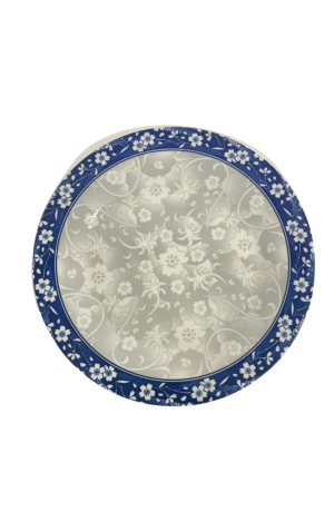 Prato Raso Blue Garden Porcelana 26cm