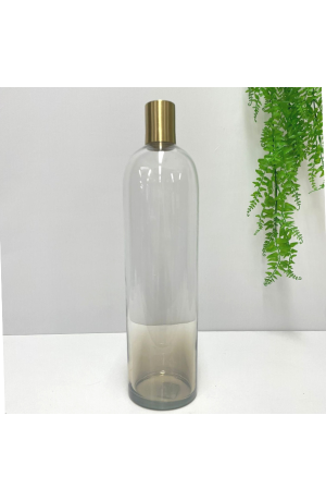 Vaso de Vidro Garrafa Degradê Decor