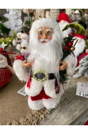 Enfeite Noel segurando arranjo Xadres