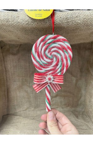 Enfeite Biscuit Pirulito Colorido