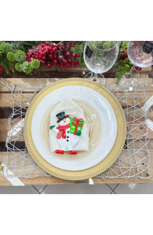 Jogo Americano Retangular Prata