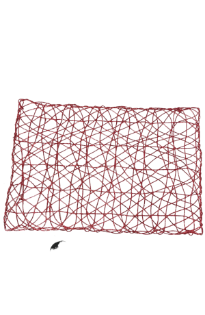 Jogo Americano Retangular Vermelho