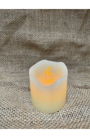 VELA PILAR LED BRANCO QUENTE