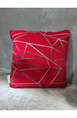 Capa de Almofada Vermelha Zara Multiart 43cm x 43cm