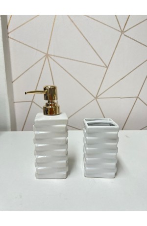 Kit de Banheiro Branco 2 Peças