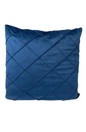 Capa de Almofada Azul Marinho Em Chenille 42cm X 42cm