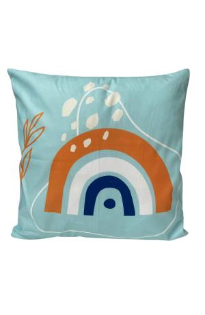 Capa de Almofada Desenho Arco Iris  em Suede 42x42cm