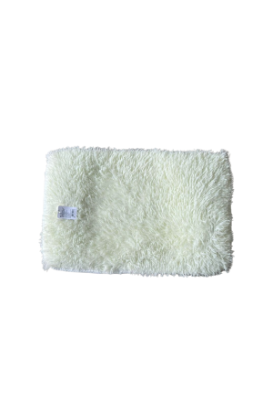 Tapete Branco Retangular 60cm - Pelinho Longo