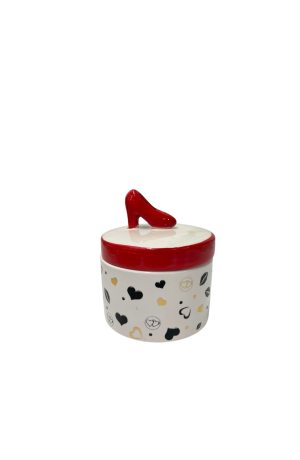 Porta Joia Sapato de Ceramica com Tampa P