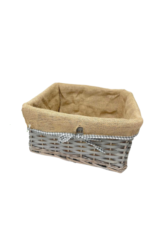 Cesto de Bambu com Forro de Poliester Médio