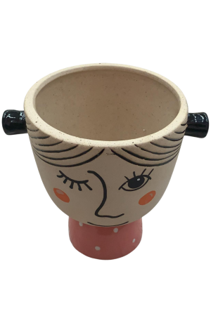 Vaso Rosa de Resina