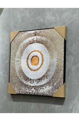 Quadro Decorativo Abstrato Mandala 1 - 50cmX50cm