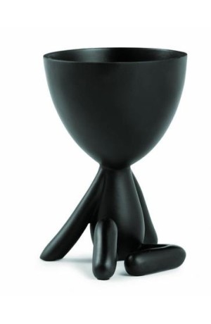 Vaso Bob Preto G em Poliresina sem Planta