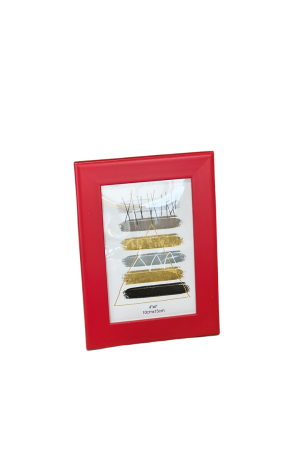 Porta Retrato Vermelho de Plástico 10x15cm