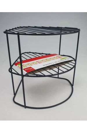 Prateleira Preta Aramada Multiuso de Canto