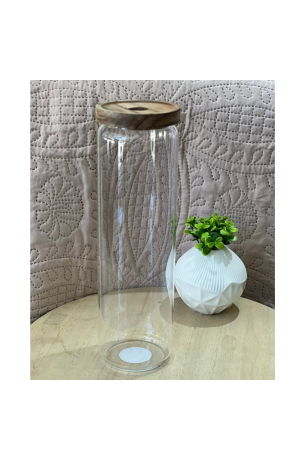 Pote Hermetico com Tampa de Bambu 1900ml