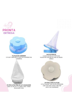 Filtro Azul de Plástico Para Máquina de Lavar